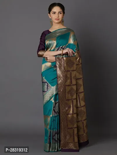 SHAVYA Woven Banarasi Saree For Women Multicolor Color