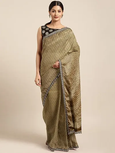 New In Silk Blend Saree with Blouse piece 