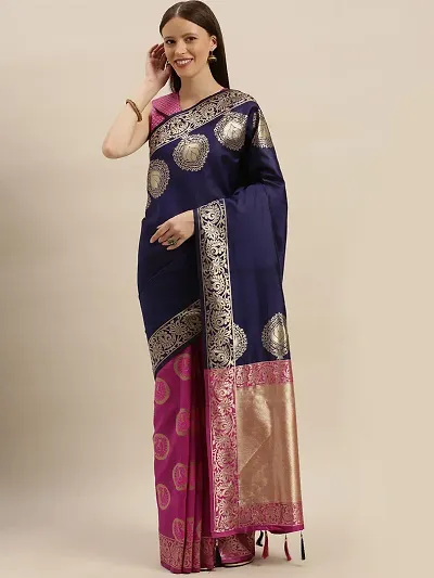 Alluring Pure Silk Saree with Blouse piece 