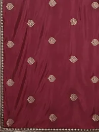 Shavya Embroidered Bollywood Silk Blend Saree (Maroon)-thumb2