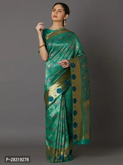 SHAVYA Woven Banarasi Saree For Women Multicolor Color