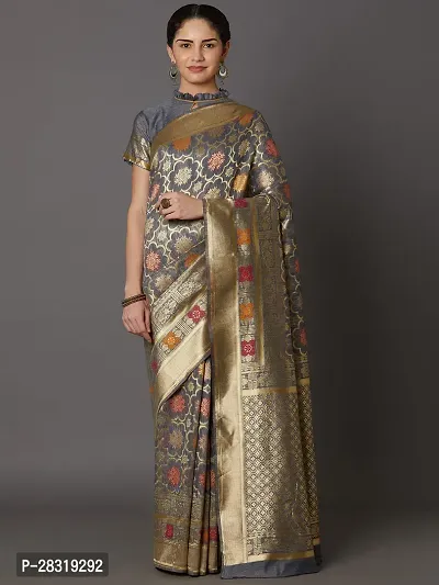 SHAVYA Woven Banarasi Saree For Women Multicolor Color