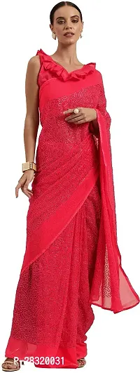 Shavya Embellished Bollywood Georgette Saree (Red)