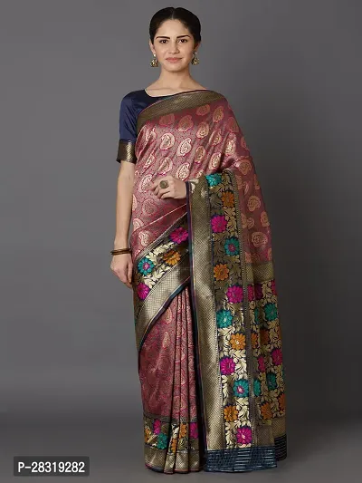 SHAVYA Woven Banarasi Saree For Women Multicolor Color