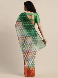 Shavya Checkered Bollywood Georgette Saree (Multicolor)-thumb1