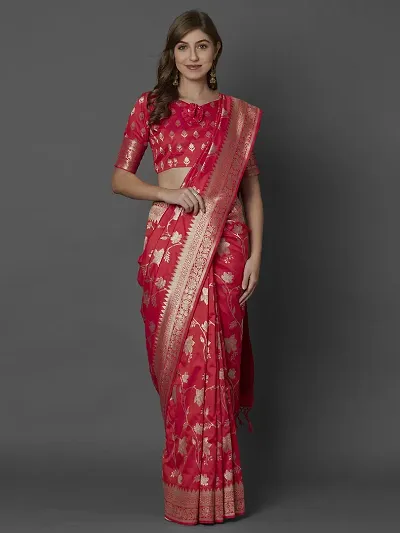 Elegant Cotton Silk Saree with Blouse piece 