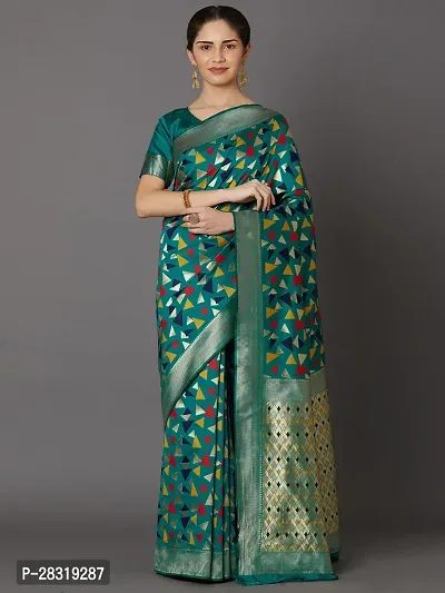 SHAVYA Woven Banarasi Saree For Women Multicolor Color-thumb0