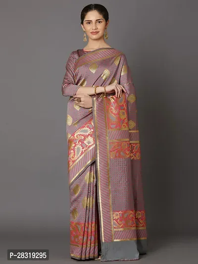 SHAVYA Woven Banarasi Saree For Women Multicolor Color-thumb0