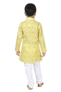 Stylish Fancy Designer Cotton Kurta With Bottom Wear Set For Kids-thumb1