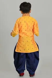 Stylish Fancy Designer Dupion Silk Kurta With Bottom Wear Set For Kids-thumb1