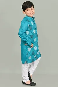 Stylish Fancy Designer Cotton Kurta With Bottom Wear Set For Kids-thumb2