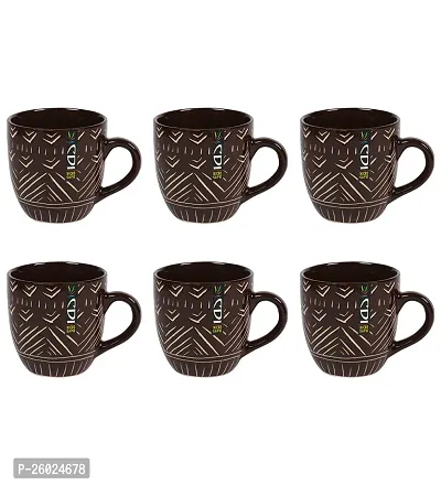 Designed Ceramic Tea Coffee Cups  Mugs Set Of 6