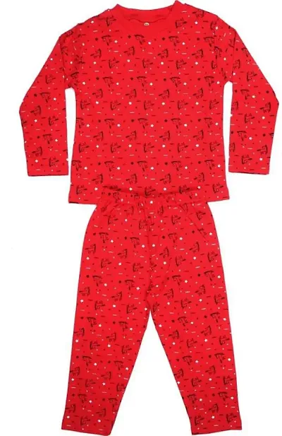 Kids Nightwear Boys & Girls Blend (Red Pack of 1)