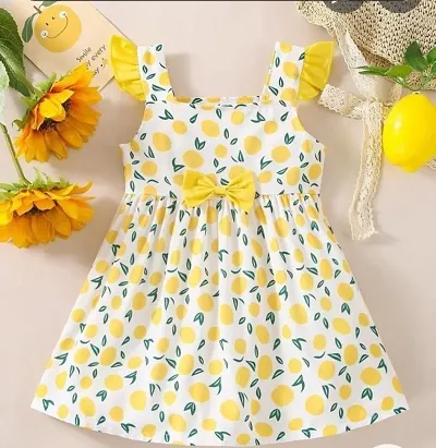 Girls Cotton Printed Frock