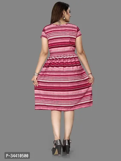 Stylish Crepe Printed Dress For Women-thumb2