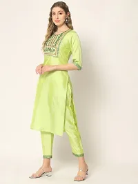 Fancy Satin Silk Kurta Set For Women-thumb3