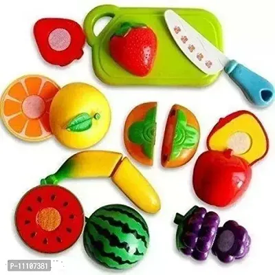 Play Gift Set Toy - Educational Playset with Toy Knife, Cutting Board and 5 Fruits Fruit Cut Set-thumb0