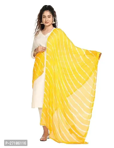 Fancy Yellow Cotton Dupattas For Women-thumb0