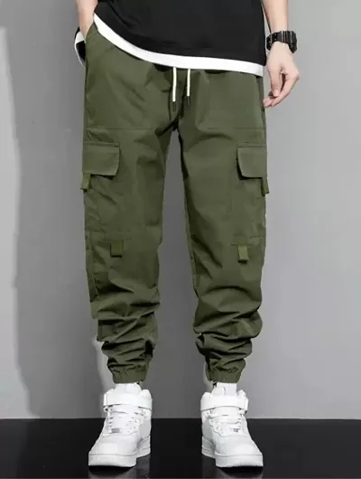 Classic Blend Solid Cargo Trouser for Men