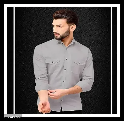 Reliable Cotton Blend Casual Shirts For Men-thumb0