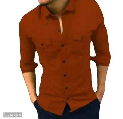 Reliable Cotton Blend Casual Shirts For Men-thumb0