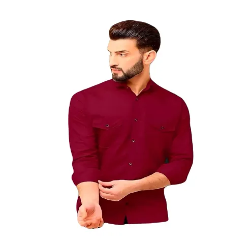 Best Selling Cotton Blend Long Sleeves Casual Shirt 