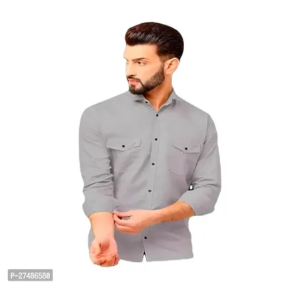 Reliable Cotton Blend Casual Shirts For Men-thumb0