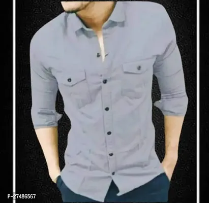 Reliable Cotton Blend Casual Shirts For Men-thumb0