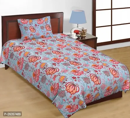 Bedsheet for Single Bed with One large size Pillow-thumb0