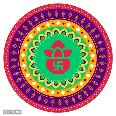 Beautiful Decorative Rangoli Sticker For Puja Room / Holi / Diwali Festivals Home Decorati