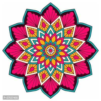 Beautiful Decorative Rangoli Sticker For Puja Room / Holi / Diwali Festivals Home Decorati