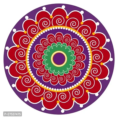 Beautiful Decorative Rangoli Sticker For Puja Room / Holi / Diwali Festivals Home Decorati