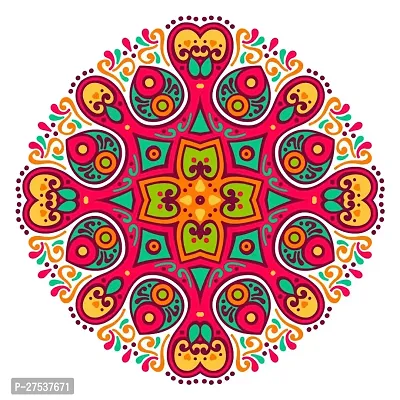 Beautiful Decorative Rangoli Sticker For Puja Room / Holi / Diwali Festivals Home Decorati