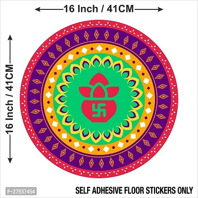 Beautiful Decorative Rangoli Sticker For Puja Room / Holi / Diwali Festivals Home Decorati-thumb2