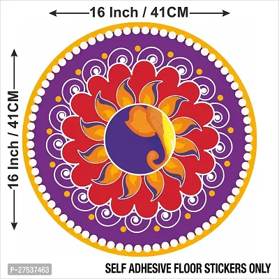 Beautiful Decorative Rangoli Sticker For Puja Room / Holi / Diwali Festivals Home Decorati-thumb3