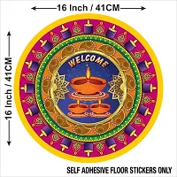 Beautiful Decorative Rangoli Sticker For Puja Room / Holi / Diwali Festivals Home Decorati-thumb3