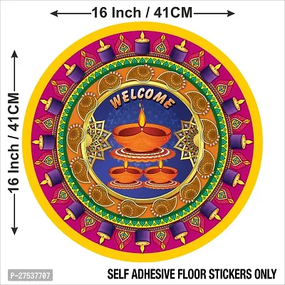 Beautiful Decorative Rangoli Sticker For Puja Room / Holi / Diwali Festivals Home Decorati-thumb4