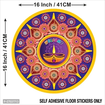 Beautiful Decorative Rangoli Sticker For Puja Room / Holi / Diwali Festivals Home Decorati-thumb5