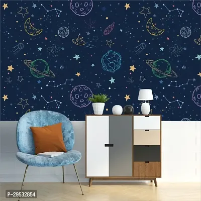 Sai Arts Self Adhesive Wallpaper Wall Sticker for Home Decor, Living Room/ Bedroom/ Hall/ Kitchen/ Office (Size 42 x 150 CM each Roll)-thumb0