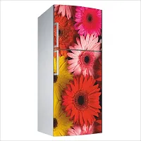 Decorative Single Door, Double Door Self-Adhesive, Waterproof Fridge Sticker/Wallpaper/Poster PVC Vinyl Print (Size 24x49.5 Inch)-thumb2