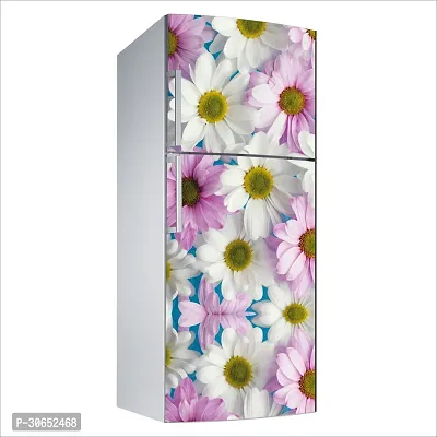 Decorative Single Door, Double Door Self-Adhesive, Waterproof Fridge Sticker/Wallpaper/Poster PVC Vinyl Print (Size 24x49.5 Inch)-thumb4