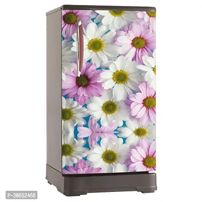 Decorative Single Door, Double Door Self-Adhesive, Waterproof Fridge Sticker/Wallpaper/Poster PVC Vinyl Print (Size 24x49.5 Inch)-thumb5