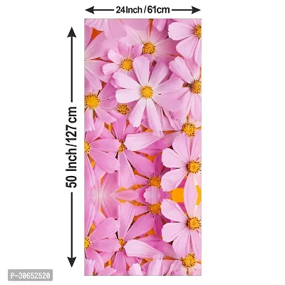 Decorative Single Door, Double Door Self-Adhesive, Waterproof Fridge Sticker/Wallpaper/Poster PVC Vinyl Print (Size 24x49.5 Inch)-thumb4