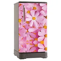 Decorative Single Door, Double Door Self-Adhesive, Waterproof Fridge Sticker/Wallpaper/Poster PVC Vinyl Print (Size 24x49.5 Inch)-thumb2