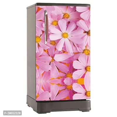 Decorative Single Door, Double Door Self-Adhesive, Waterproof Fridge Sticker/Wallpaper/Poster PVC Vinyl Print (Size 24x49.5 Inch)-thumb3