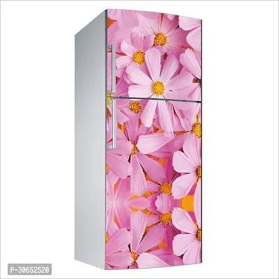 Decorative Single Door, Double Door Self-Adhesive, Waterproof Fridge Sticker/Wallpaper/Poster PVC Vinyl Print (Size 24x49.5 Inch)-thumb5