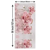 Decorative Single Door, Double Door Self-Adhesive, Waterproof Fridge Sticker/Wallpaper/Poster PVC Vinyl Print (Size 24x49.5 Inch)-thumb4