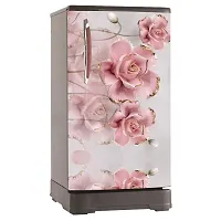 Decorative Single Door, Double Door Self-Adhesive, Waterproof Fridge Sticker/Wallpaper/Poster PVC Vinyl Print (Size 24x49.5 Inch)-thumb3