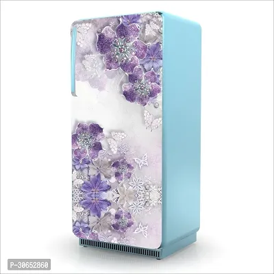 Decorative Single Door, Double Door Self-Adhesive, Waterproof Fridge Sticker/Wallpaper/Poster PVC Vinyl Print (Size 24x49.5 Inch)