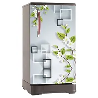 Decorative Single Door, Double Door Self-Adhesive, Waterproof Fridge Sticker/Wallpaper/Poster PVC Vinyl Print (Size 24x49.5 Inch)-thumb2